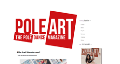 Desktop Screenshot of poleartmagazine.com