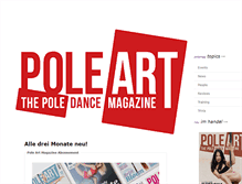 Tablet Screenshot of poleartmagazine.com